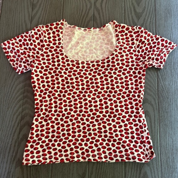 Vintage Lady Bug Top- - Picture 1 of 4